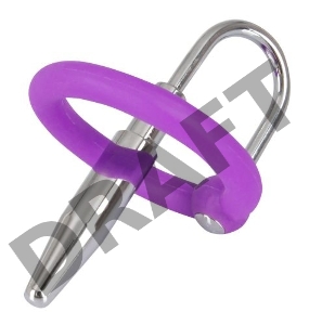 Уретральный Стимулятор с силиконовым кольцом под головку Penis Plug