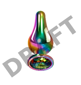 Evolved RAINBOW METAL PLUG SMALL Радужная анальная пробка малая