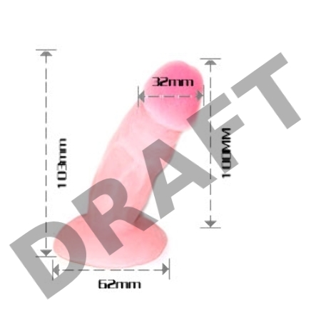Фалоимитатор реалистик на круглом основании The Little Stud Penis