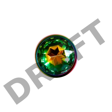 Evolved RAINBOW METAL PLUG SMALL Радужная анальная пробка малая