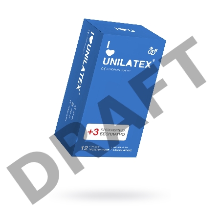 Презервативы Unilatex Natural Plain №12+3, гладкие, классические