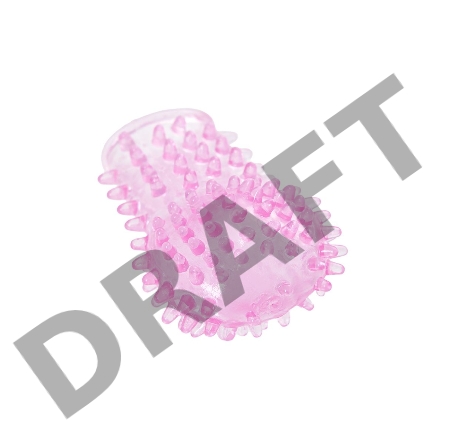 Насадка на палец Eromantica Gentle, розовая, силикон