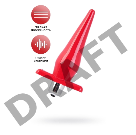 Анальная втулка Black&Red by TOYFA, TPE, красная, 12,7 см, Ø 3 см