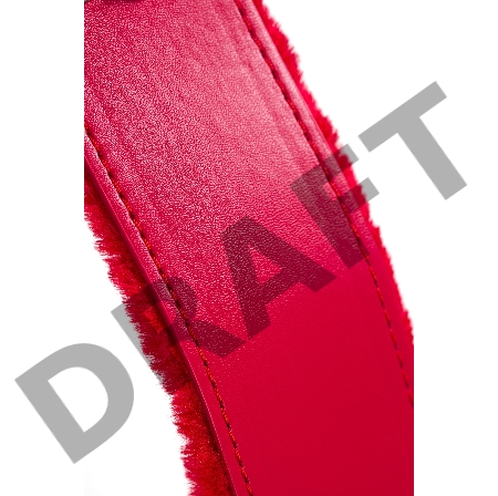 Ошейник TOYFA, PU кожа, красный, 43 см