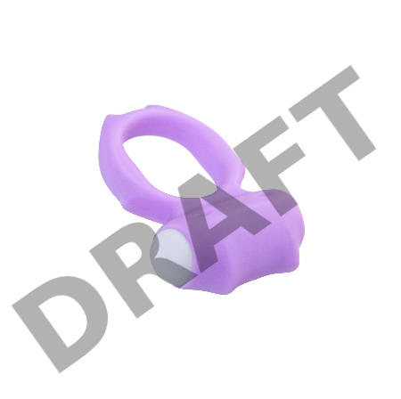 Виброкольцо на пенис A-Toys by TOYFA Zort, силикон, фиолетовое, Ø 2 см