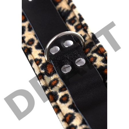 Наручники Anonymo #0102, PU кожа, принт, 19,5 см