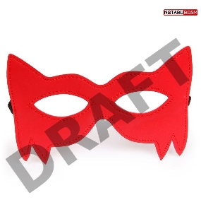 Стильная красная маска на глаза 