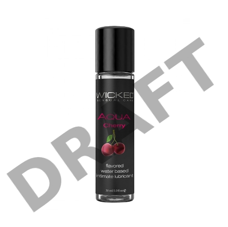 Лубрикант WICKED AQUA Cherry, со вкусом сладкой вишни, 30 мл