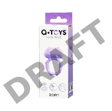 Виброкольцо на пенис A-Toys by TOYFA Zort, силикон, фиолетовое, Ø 2 см