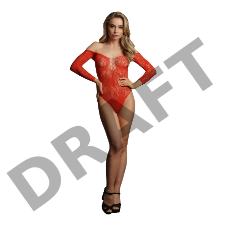 Изящное боди Wonder Rhinestone Bodysuit с длинным рукавом