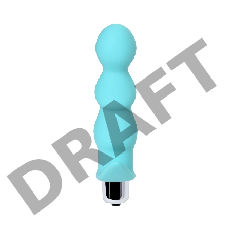 Анальная вибровтулка ToDo by Toyfa Bland, силикон, голубая, 12 см, Ø 2,8 см