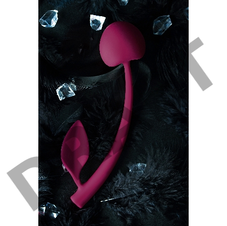 Вагинальный шарик JOS WILD CHERRY, силикон, бордовый, 13 см