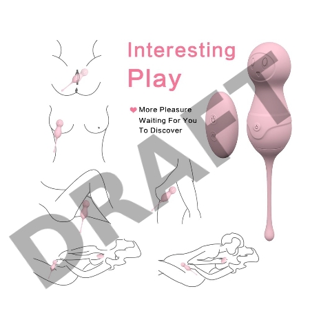 Нежно-розовые вагинальные шарики VAVA с пультом ДУ