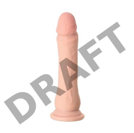 Реалистичный фаллоимитатор TOYFA RealStick Elite DILDO, TPR, телесный, 21 см