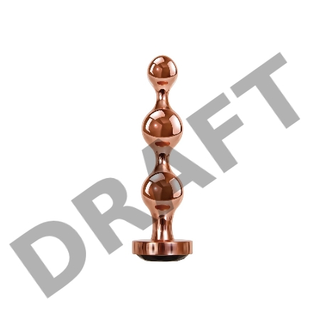 Gender X GOLD DIGGER SMALL Золотой анальный стимулятор-елочка малый