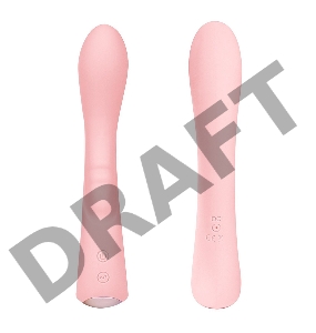 Нежно-розовый вибромассажер 6 Silicone G-Spot Fun - 19,1 см.