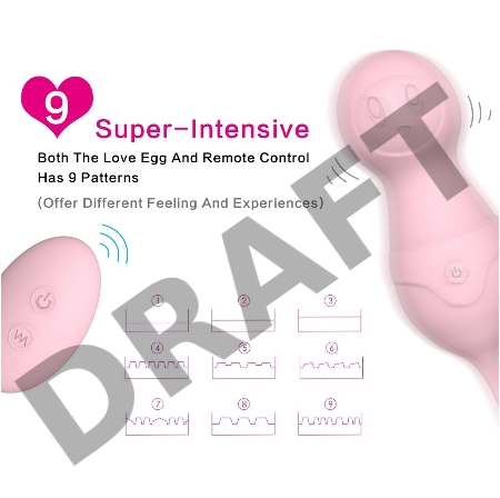 Нежно-розовые вагинальные шарики VAVA с пультом ДУ