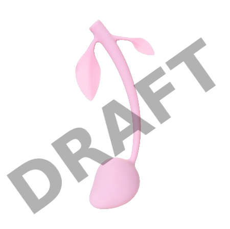 Вагинальные шарики JOS BERRY, силикон, розовый, 15,5 см