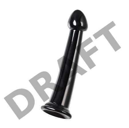 Нереалистичный фаллоимитатор Jelly Dildo M Toyfa Basic, TPE, черный, 18 см
