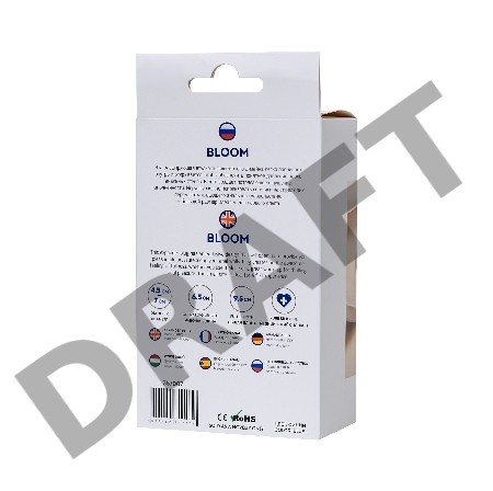 Расширяющая анальная втулка ToDo by Toyfa Bloom, силикон, синяя, 9,5 см, Ø 7 см