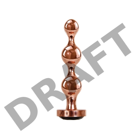 Gender X GOLD DIGGER MEDIUM Золотой анальный стимулятор-елочка средний