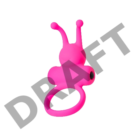 Эрекционное кольцо на пенис Штучки-дрючки, силикон, розовый, Ø3,1 см