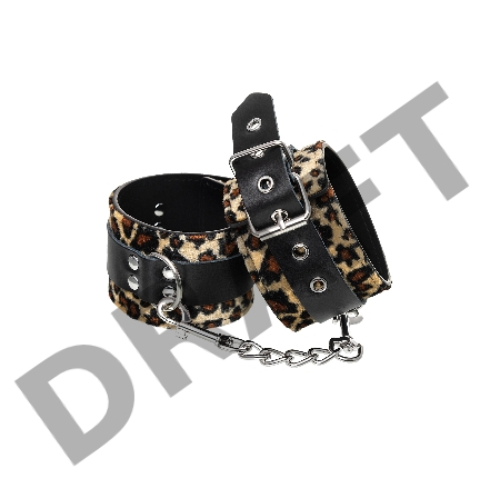 Поножи Anonymo #0152, PU кожа, принт, 27 см