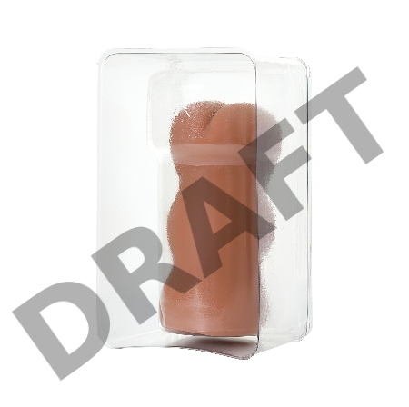 Мастурбатор реалистичный KOKOS TONGGGO Black Angel с двойным слоем TPR, бежевый, 16 см