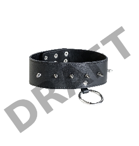 Ошейник TOYFA Theatre кожаный с шипами