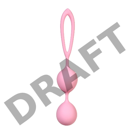 Вагинальные шарики Eromantica Lotus, силикон, розовые, 17 см