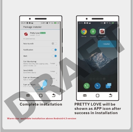 Лиловое виброяйцо Nymph с управлением через приложение