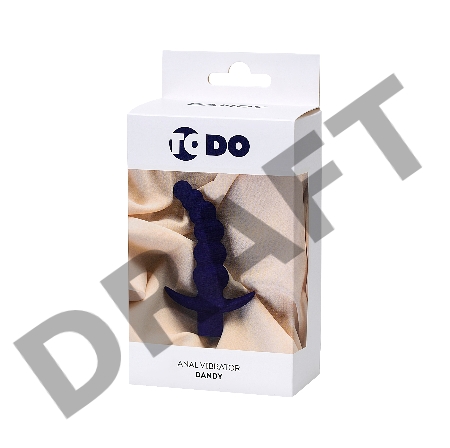 Анальный вибратор ToDo by Toyfa Dandy, влагостойкий, силикон, фиолетовый, 13,5 см, Ø 3,2 см