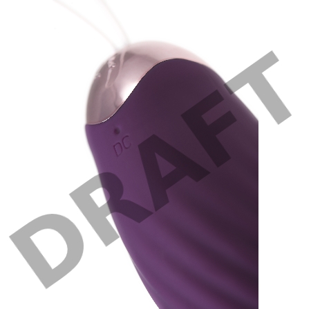 Виброяйцо с с имитацией фрикций JOS Bumpy, силикон, фиолетовое, 9 см