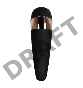 Вакуум-волновой бесконтактный стимулятор клитора Satisfyer PRO 3 Vibration, силикон, черный, 14 см.