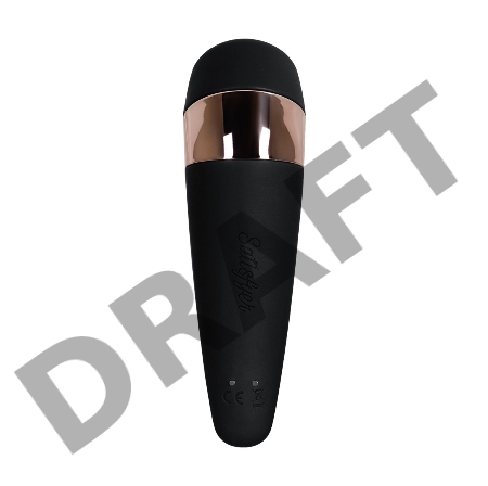 Вакуум-волновой бесконтактный стимулятор клитора Satisfyer PRO 3 Vibration, силикон, черный, 14 см.