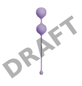 Фиолетовые вагинальные шарики Love Story Empress Lavender Sunset