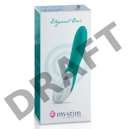 Вибратор Mystim Elegant Eric силиконовый, зеленый, 27 см