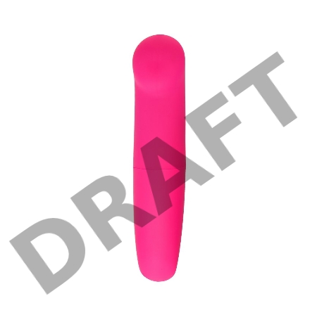 Нереалистичный вибратор Eromantica Juice, ABS пластик, розовый, 12 см