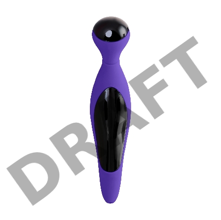 Вибростимулятор L'EROINA by TOYFA Cosmy, силикон, фиолетовый, 18,3 см, Ø 3,6 см