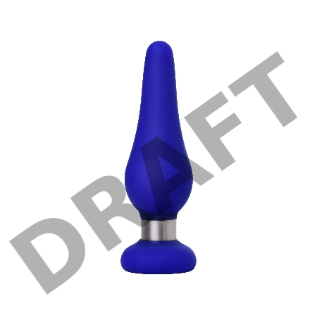 Анальная втулка ToDo by Toyfa Сlassic, размер S, силикон, синяя, 10 см, Ø 3 см