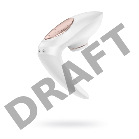 Стимулятор для пар Satisfyer Pro 4 Couples, вакуум-волновой бесконтактный, силикон, белый, 19,5 см.