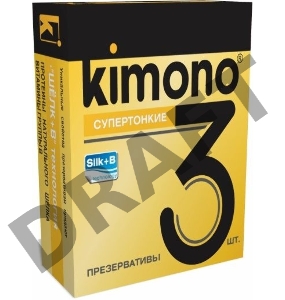 Супертонкие презервативы KIMONO - 3 шт.
