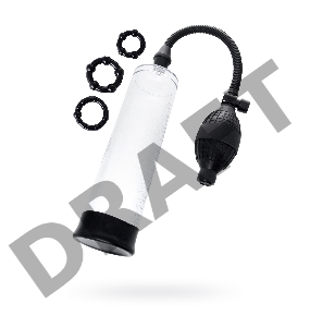 Механическая помпа Sexus Men Erection Bjorn, ABS-пластик, черная, 55 см