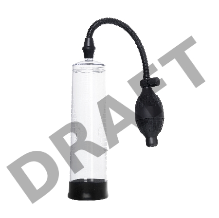 Механическая помпа Sexus Men Erection Bjorn, ABS-пластик, черная, 55 см