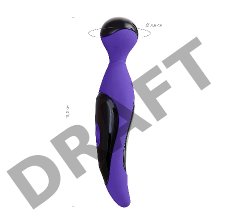 Вибростимулятор L'EROINA by TOYFA Cosmy, силикон, фиолетовый, 18,3 см, Ø 3,6 см