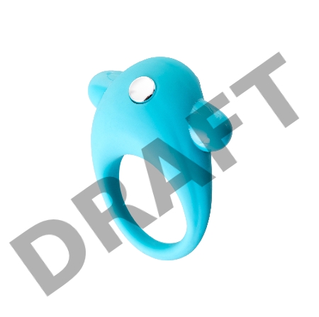 Эрекционное кольцо на пенис TOYFA A-Toys, силикон, голубой, Ø 5,4 см