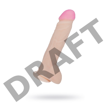 Фаллоимитатор неоскин на присоске REAL Next Lovetoy, TPR, телесный 25,5 см