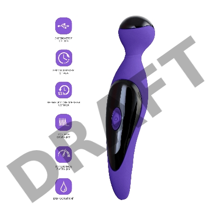 Вибростимулятор L'EROINA by TOYFA Cosmy, силикон, фиолетовый, 18,3 см, Ø 3,6 см