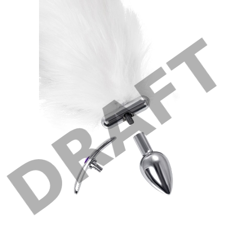 Втулка со светящимся хвостом Metal by Toyfa, металл, серебристая, 25,5 см