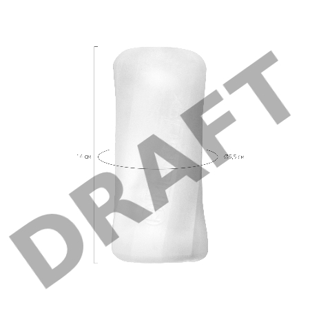 Мастурбатор нереалистичный MensMax XROSS BEADS×ROCK CLOSE, TPE, прозрачный, 14,2 см